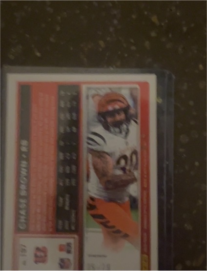 2025 Score #157 Chase Brown Signatures — front