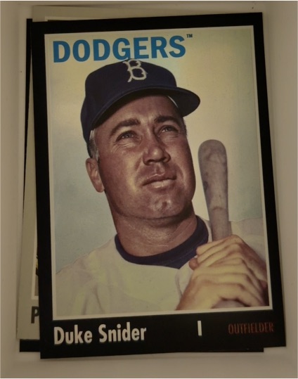 2024 Topps Archives #114 Duke Snider Black Foilboard — front