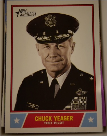 2025 Topps Heritage Notable Americans #NS-38 Chuck Yeager — front