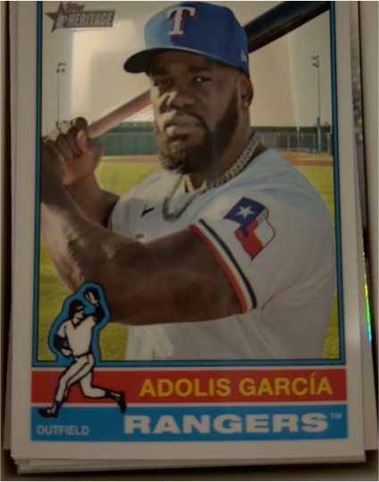 2025 Topps Heritage #308 Adolis García — front