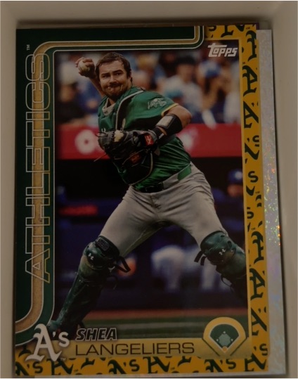 2025 Topps Series 1 #158 Shea Langeliers Athletics — front
