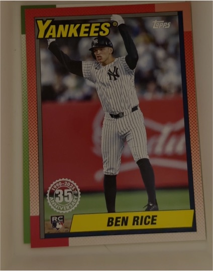 2025 Topps 35th Anniversary #T90-19 Ben Rice — front