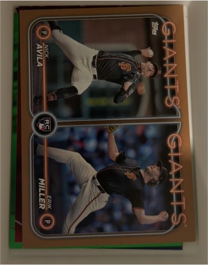 2024 Topps Update #US271 Nick Avila / Erik Miller — front
