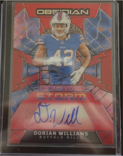 2024 Panini Obsidian Cosmic Storm Signatures #CSS-DWS Dorian Williams — front
