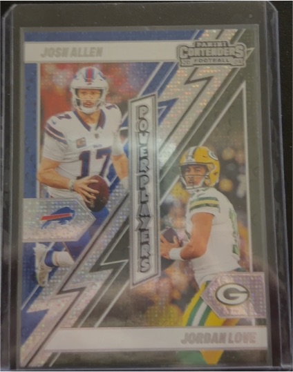 2024 Panini Contenders #4 Power Players Josh Allen & Jordan Love — front