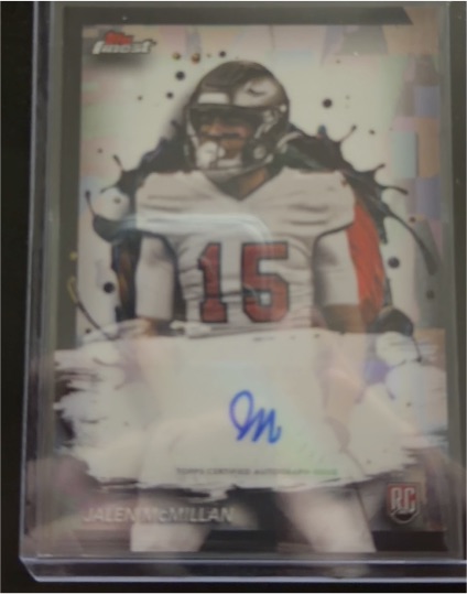 2024 Topps Finest #RFA-JM Jalen McMillan — front