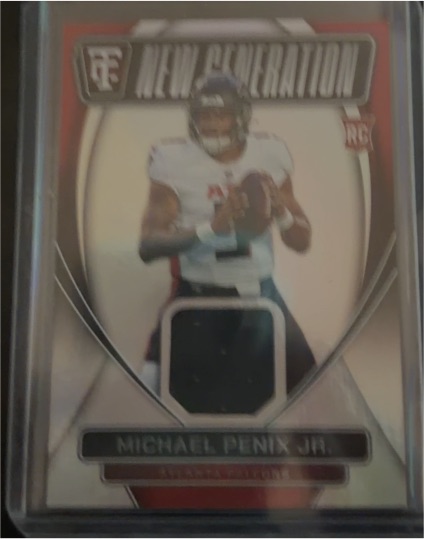2024 Panini Totally Certified #NGJ-MPJ Michael Penix Jr. New Generation Jerseys — front