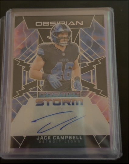 2024 Panini Obsidian #CSS-JCL Jack Campbell Cosmic Storm Signatures — front