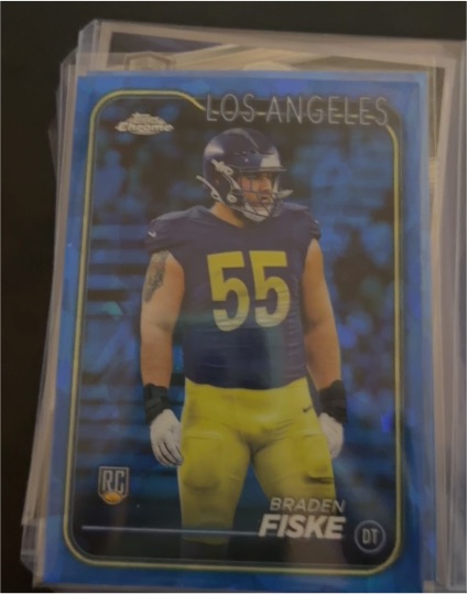 2024 Topps Chrome Football #273 Braden Fiske RC — front