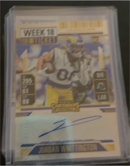 2024 Panini Contenders #181 Jordan Whittington Rookie Ticket Auto Week 18 — front