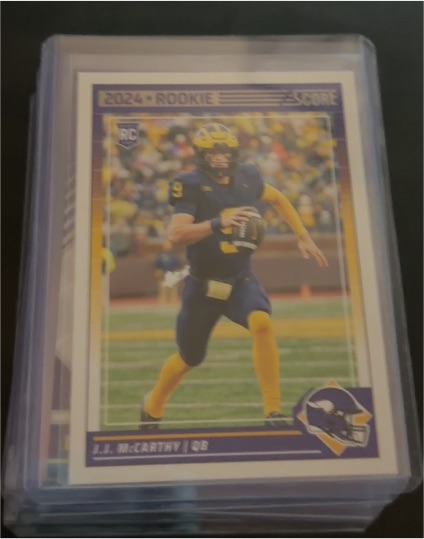 2024 Panini Score #304 J.J. McCarthy Rookie — front