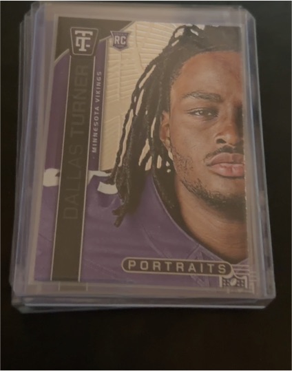 2024 Panini Totally Certified Portraits #17 Dallas Turner — front