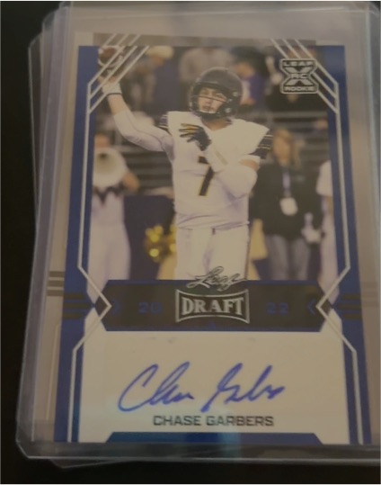 2022 Leaf Draft #BA-CG1 Chase Garbers — front