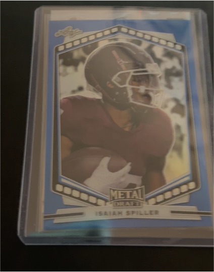 2022 Leaf Metal Draft #P-IS1 Isaiah Spiller — front