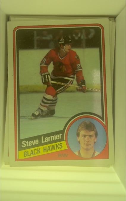 1984-85 Topps #30 Steve Larmer — front