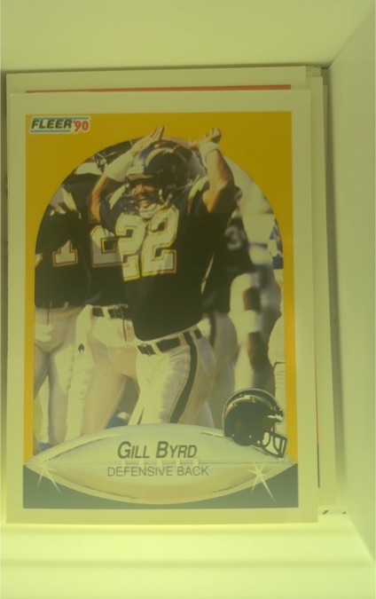 1990 Fleer #306 Gill Byrd — front