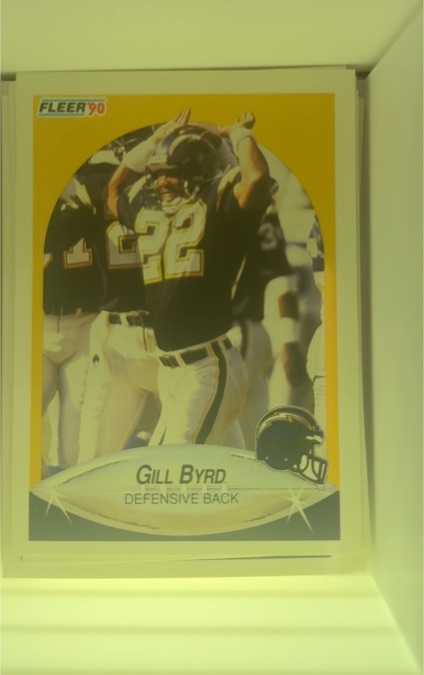 1990 Fleer #306 Gill Byrd — front