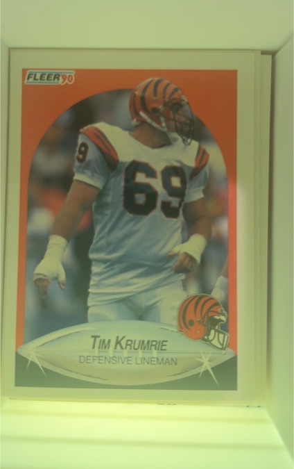 1990 Fleer #218 Tim Krumrie — front