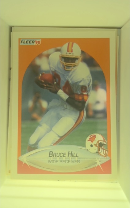 1990 Fleer #348 Bruce Hill — front