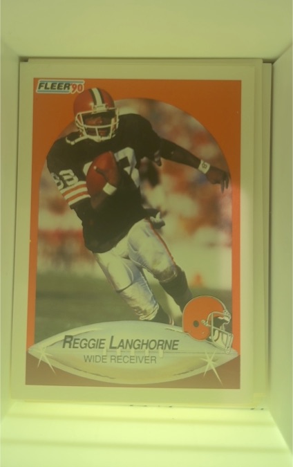 1990 Fleer #52 Reggie Langhorne — front