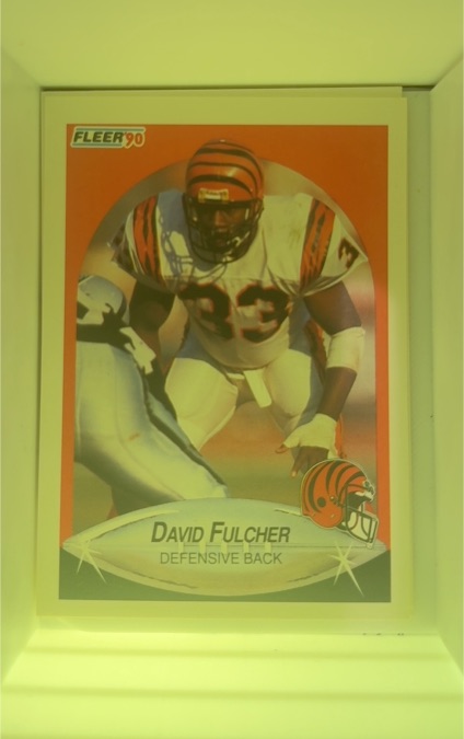1990 Fleer #215 David Fulcher — front