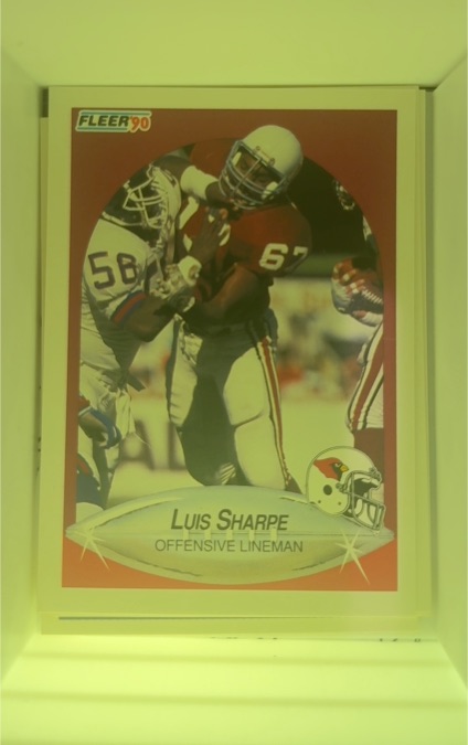 1990 Fleer #338 Luis Sharpe — front