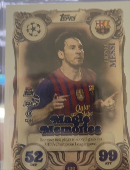 2025 Topps Match Attax UEFA Champions League #430 Lionel Messi — front