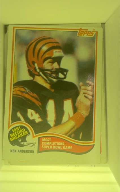 1982 Topps #1 Ken Anderson — front