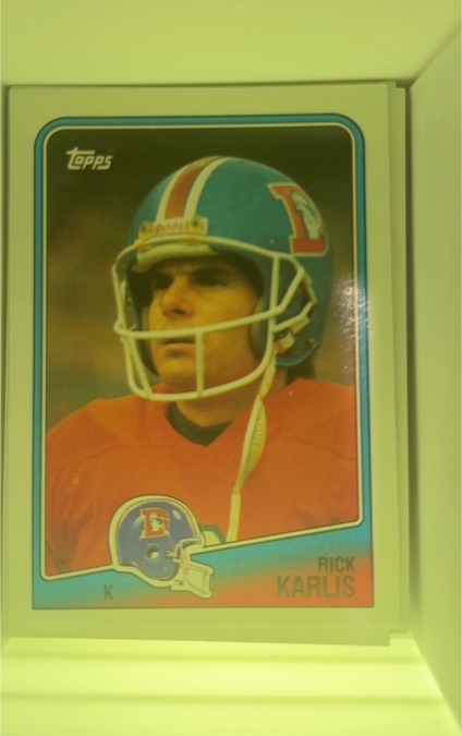 1988 Topps Football #29 Rick Karlis — front