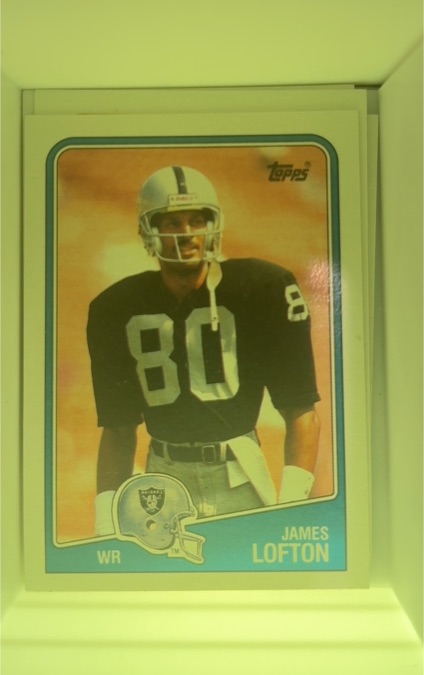 1988 Topps #329 James Lofton Los Angeles Raiders — front