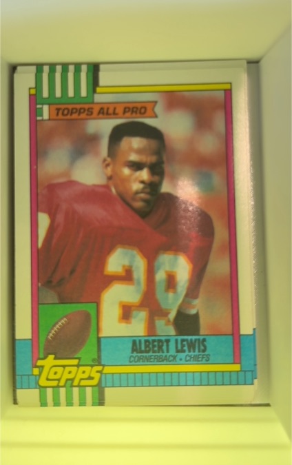 1990 Topps #254 Albert Lewis — front