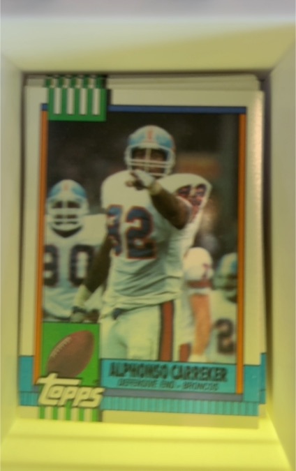 1990 Topps #46 Alphonso Carreker Denver Broncos — front