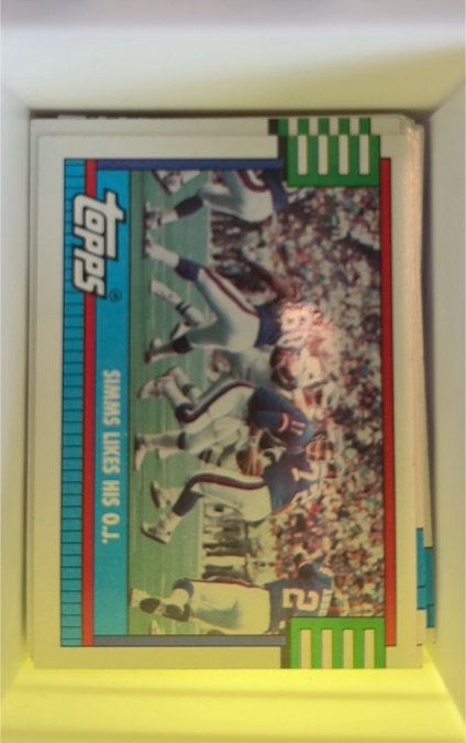 1990 Topps #516 Phil Simms — front
