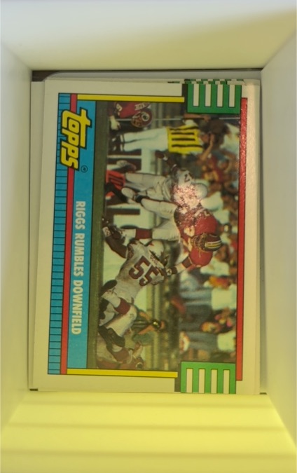 1990 Topps #524 Riggs Rumbles Downfield Gerald Riggs — front