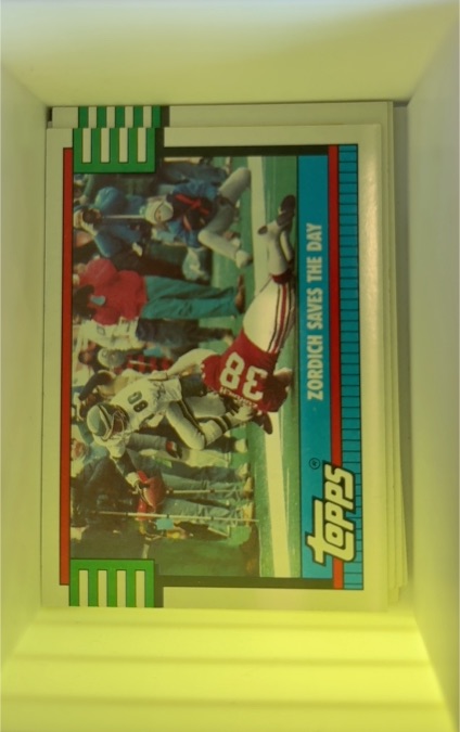 1990 Topps #507 Jeff Zordich Saves The Day — front