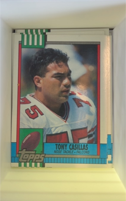 1990 Topps #470 Tony Casillas Atlanta Falcons — front