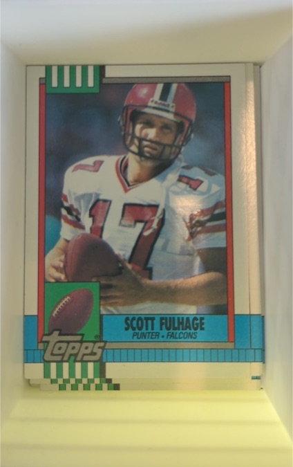1990 Topps #477 Scott Fulhage Atlanta Falcons — front