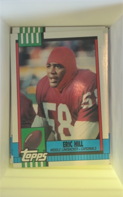 1990 Topps #432 Eric Hill Phoenix Cardinals — front