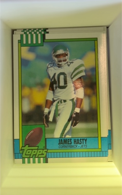 1990 Topps #457 James Hasty — front