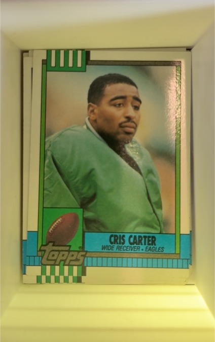 1990 Topps #92 Cris Carter Philadelphia Eagles — front