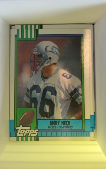 1990 Topps #335 Andy Heck — front
