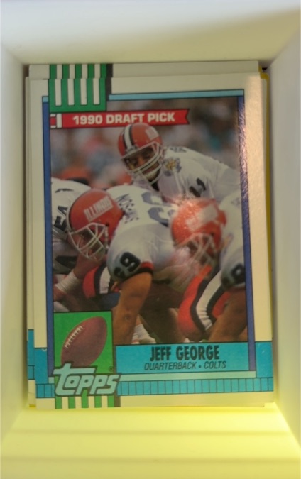 1990 Topps #298 Jeff George — front