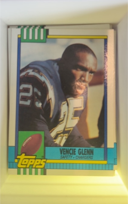 1990 Topps #394 Vencie Glenn — front