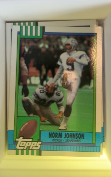 1990 Topps #347 Norm Johnson Seattle Seahawks — front