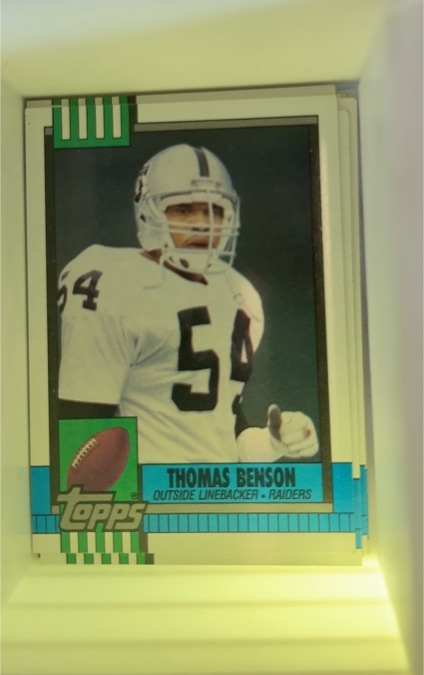 1990 Topps #287 Thomas Benson — front