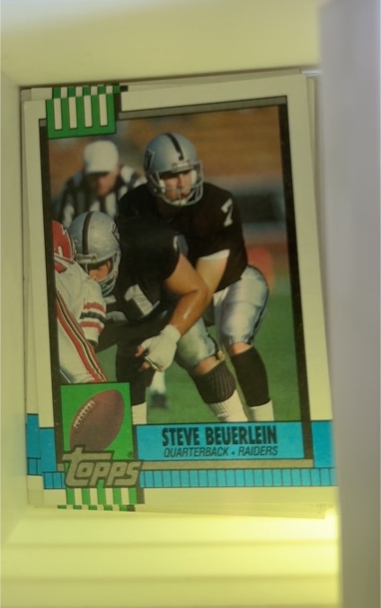 1990 Topps #291 Steve Beuerlein — front