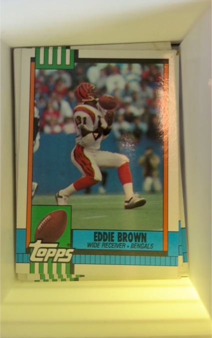 1990 Topps #272 Eddie Brown Cincinnati Bengals — front