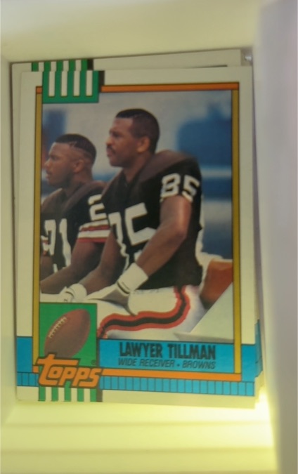 1990 Topps #156 Lawyer Tillman — front