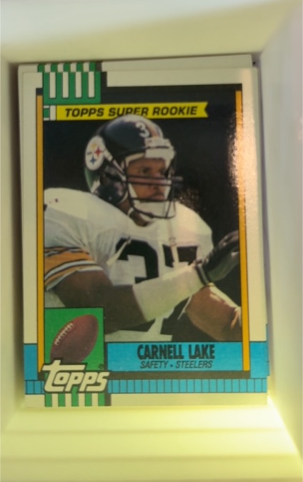 1990 Topps #177 Carnell Lake — front
