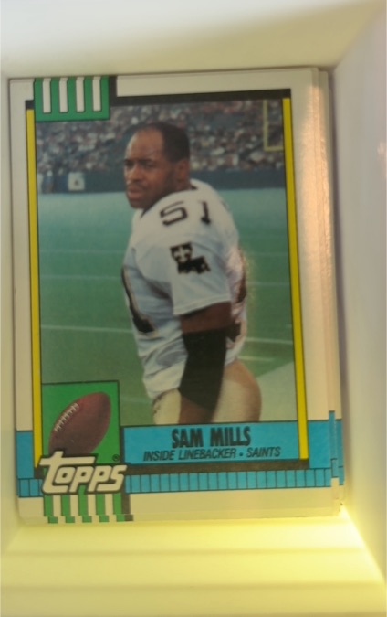 1990 Topps #238 Sam Mills — front